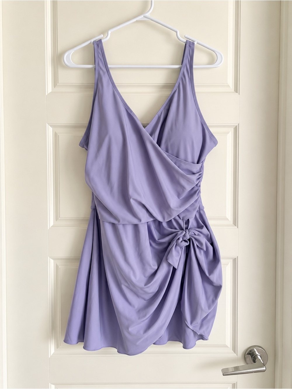 Women’s Lavender Wrap Tank Bathing-suit Never Worn